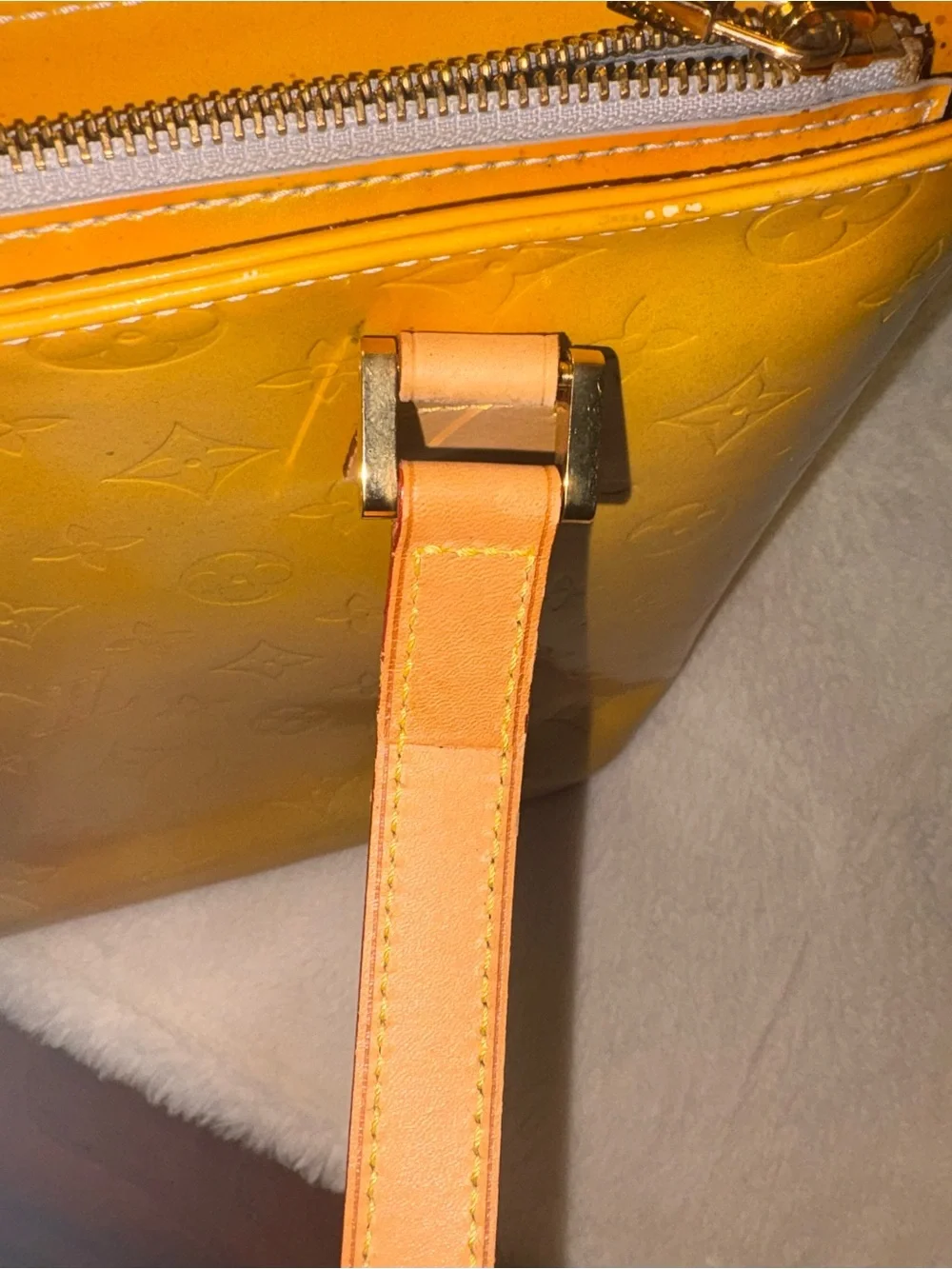 Louis Vuitton Yellow Vernis Bag